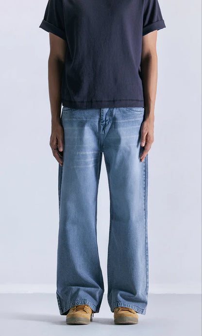 Baggy Fit Jeans Grey Stone