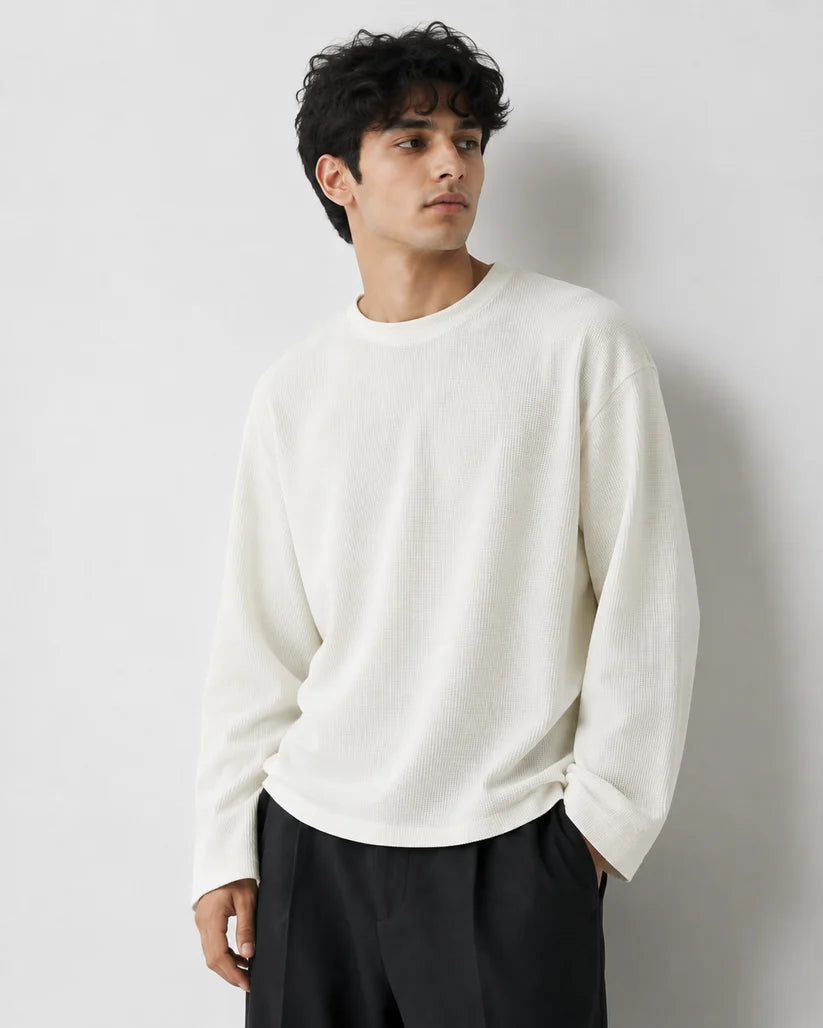 OFF WHITE WAFFLE T-SHIRT