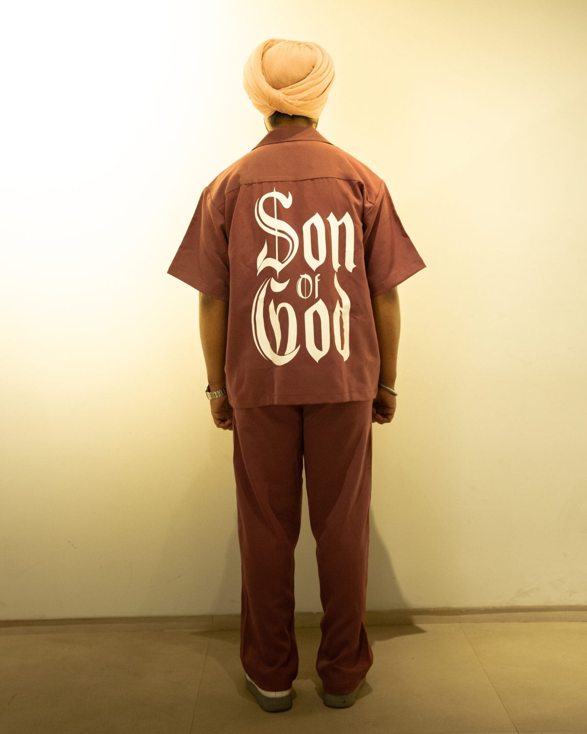 Son Of God Plum Bowling Shirt