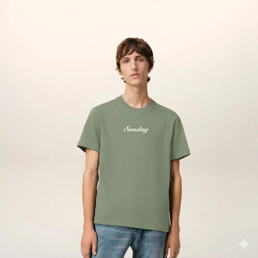 SAGE GREEN BASIC TEE