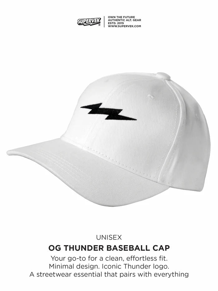 OG Thunder Baseball Cap White