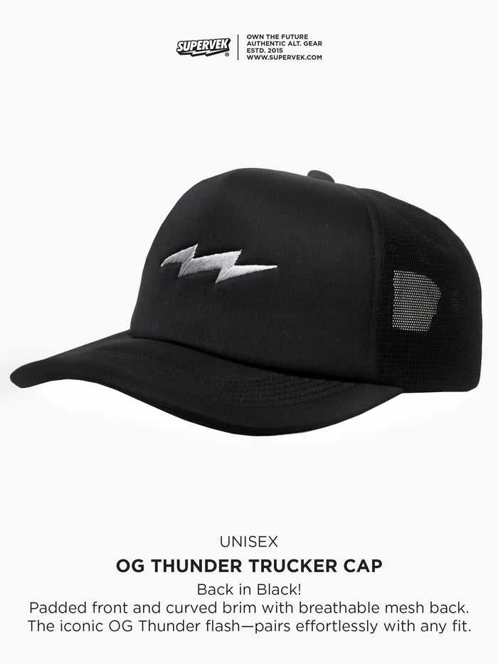 OG thunder Trucker Cap Black