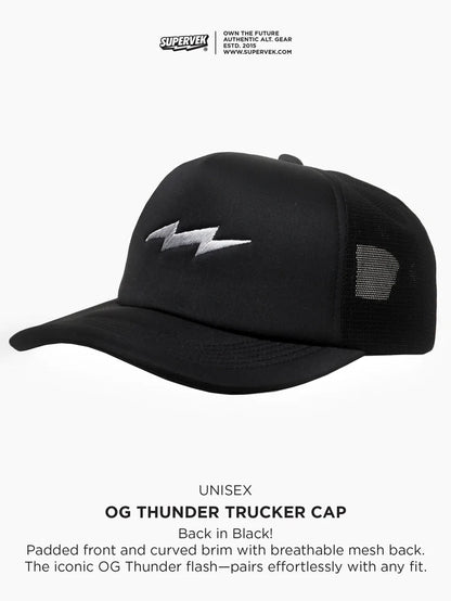 OG thunder Trucker Cap Black
