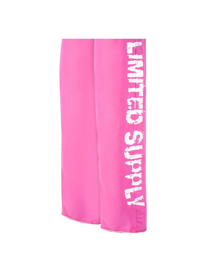 STATIC PINK REVERSE WAISTBAND JOGGERS (WOMEN)