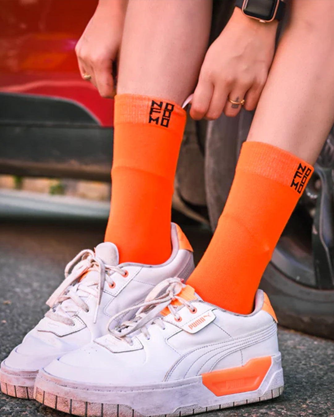 NFM Orange Socks