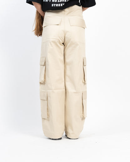 Unisex Beige Utility Cargo