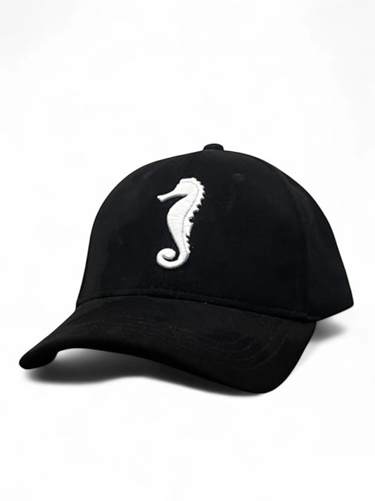 Premium suede black cap