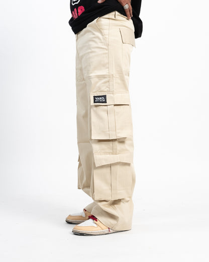 Unisex Beige Utility Cargo