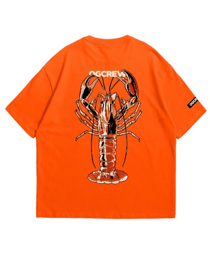 orange lobster tee