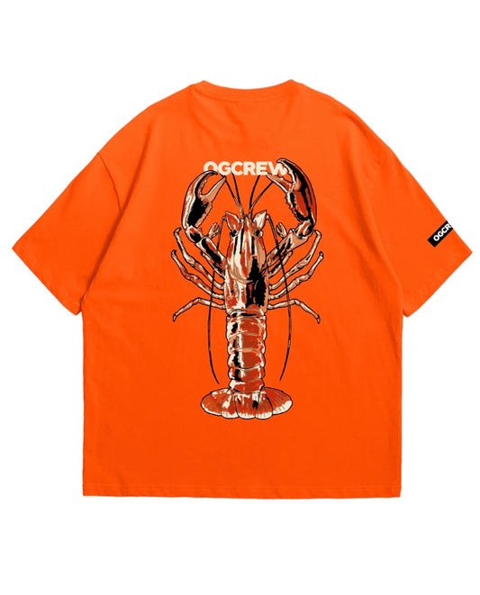 orange lobster tee