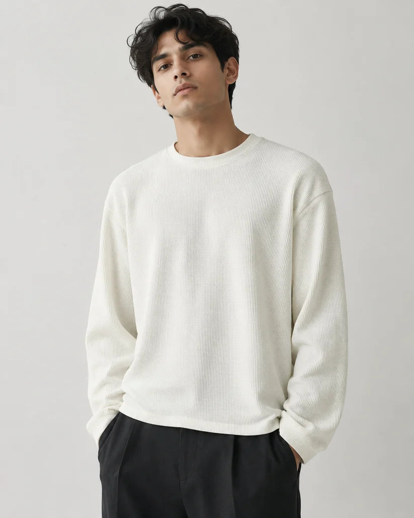 OFF WHITE WAFFLE T-SHIRT