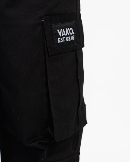 Unisex Black Utility Cargo