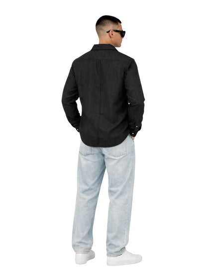 MIDNIGHT LINEN SHIRT