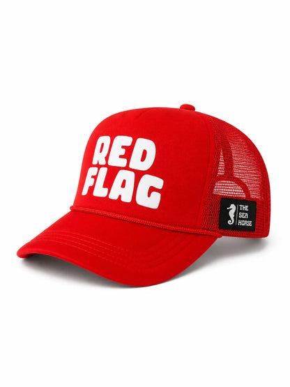 Red flag - mesh trucker cap
