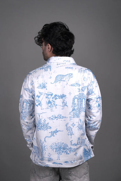 OLD ENGLISH ZIPPER - WHITE ZIPPER POLO