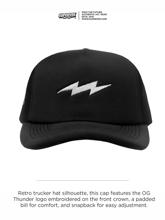 OG thunder Trucker Cap Black