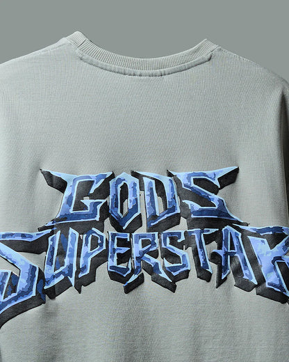 LIGHT GREY GODS SUPERSTAR T-SHIRT