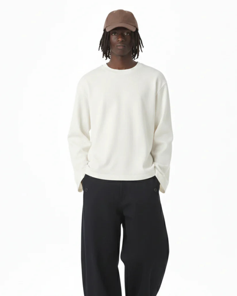 OFF WHITE WAFFLE T-SHIRT