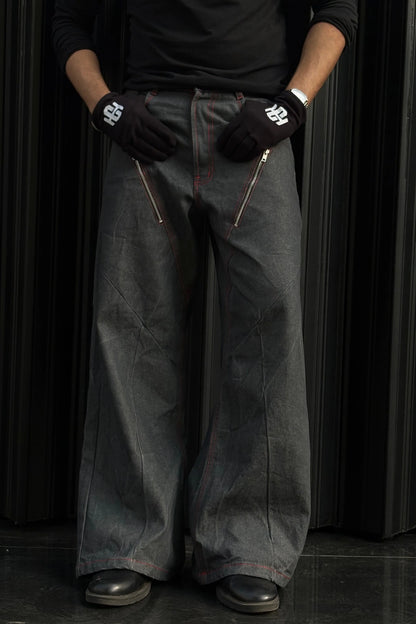 Gunmetal Chained Denims
