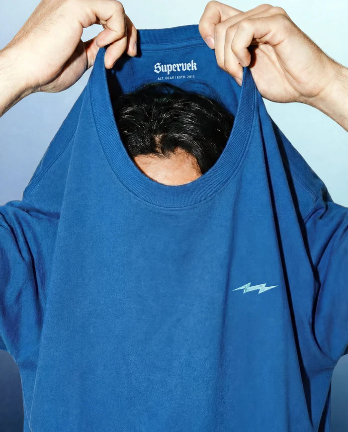 OG Thunder Oversized T-shirt Blue