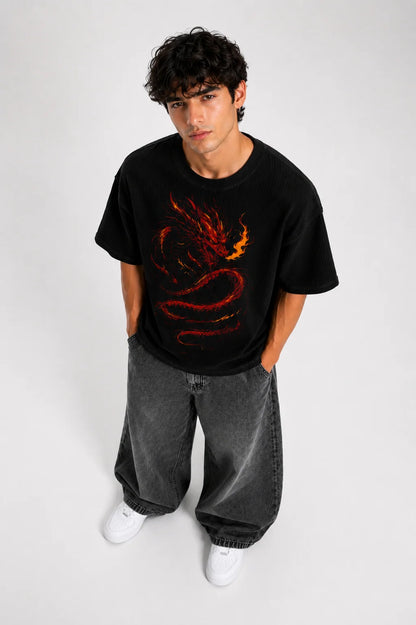 DRAGON WAFFLE TEE