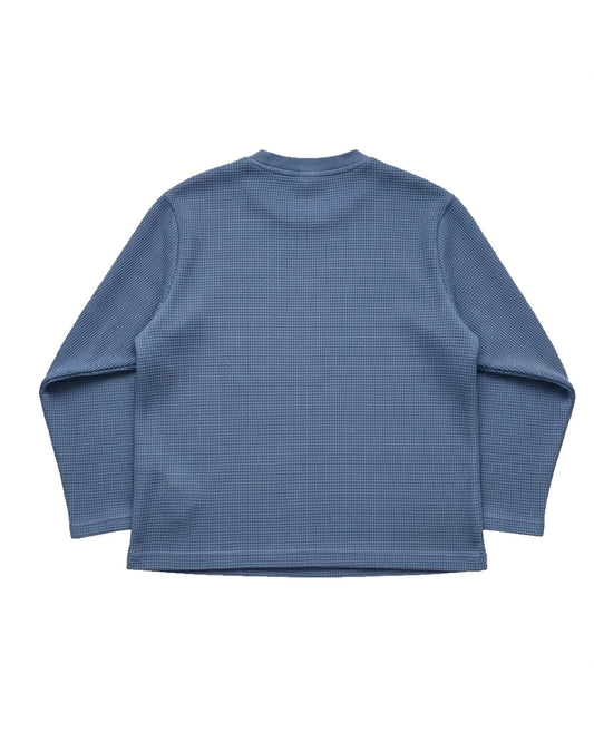 ICE BLUE WAFFLE T-SHIRT