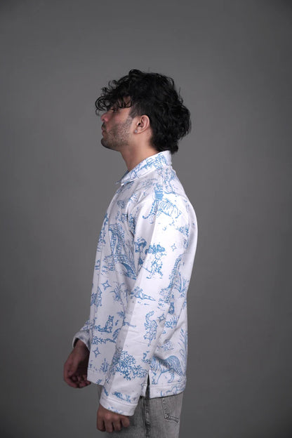 OLD ENGLISH ZIPPER - WHITE ZIPPER POLO