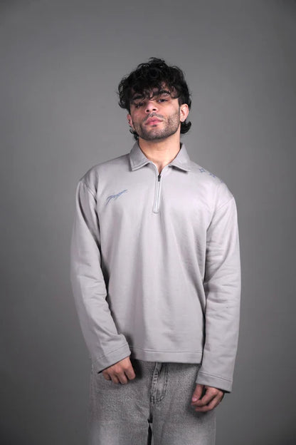 MINIMAL ZIPPER - GREY ZIPPER POLO