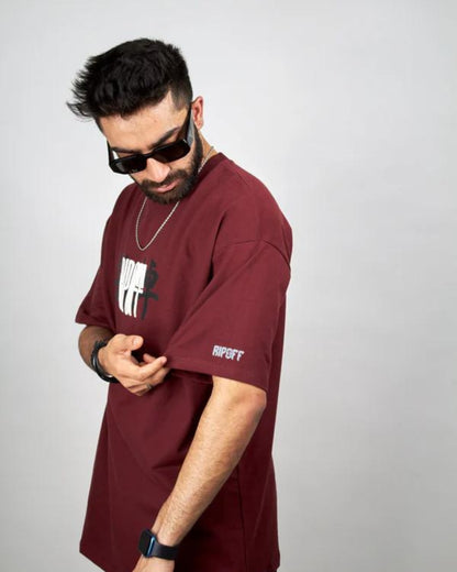 Maroon Dragon Tee