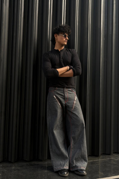 Gunmetal Chained Denims