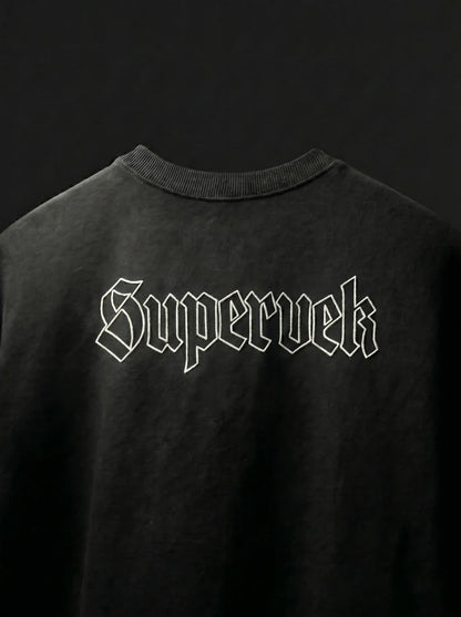 Supervek Black Oversized Tshirt