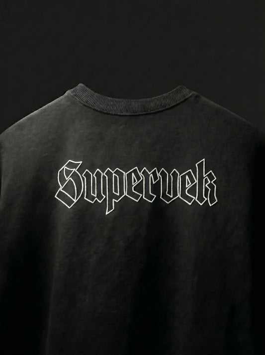 Supervek Black Oversized Tshirt