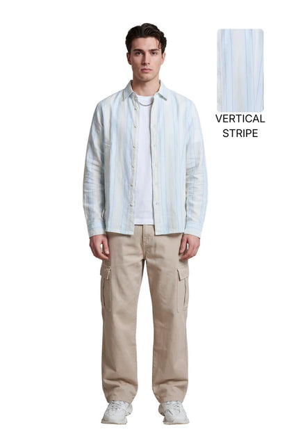 VERTICAL STRIPE CLASSIC SHIRT CRAFT SERIES