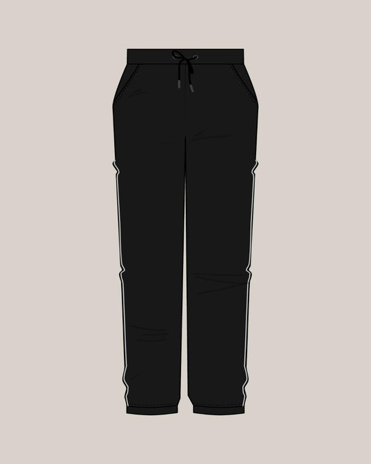 Unisex Tight Fitted Jogger - Black Shadow