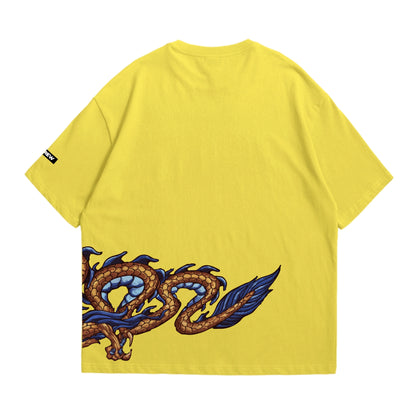 Lime Yellow Eastern Dragon T-shirt