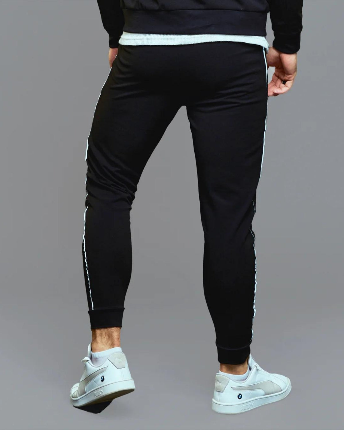 Unisex Tight Fitted Jogger - Black Shadow