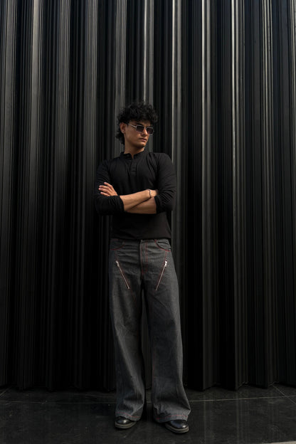 Gunmetal Chained Denims