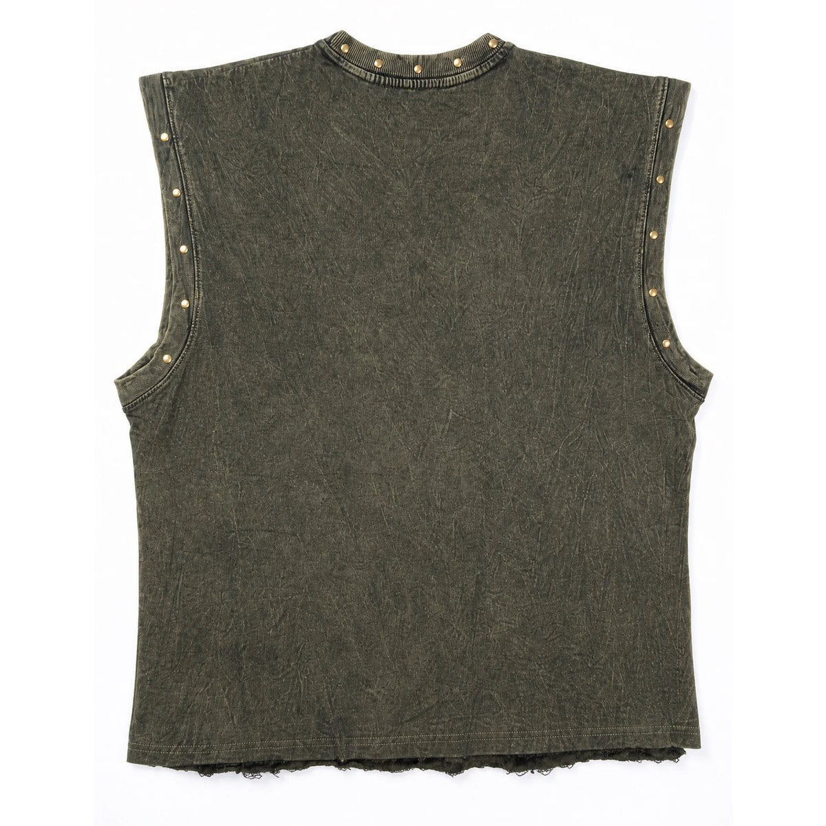 OLIVE GREEN WASHED TANK