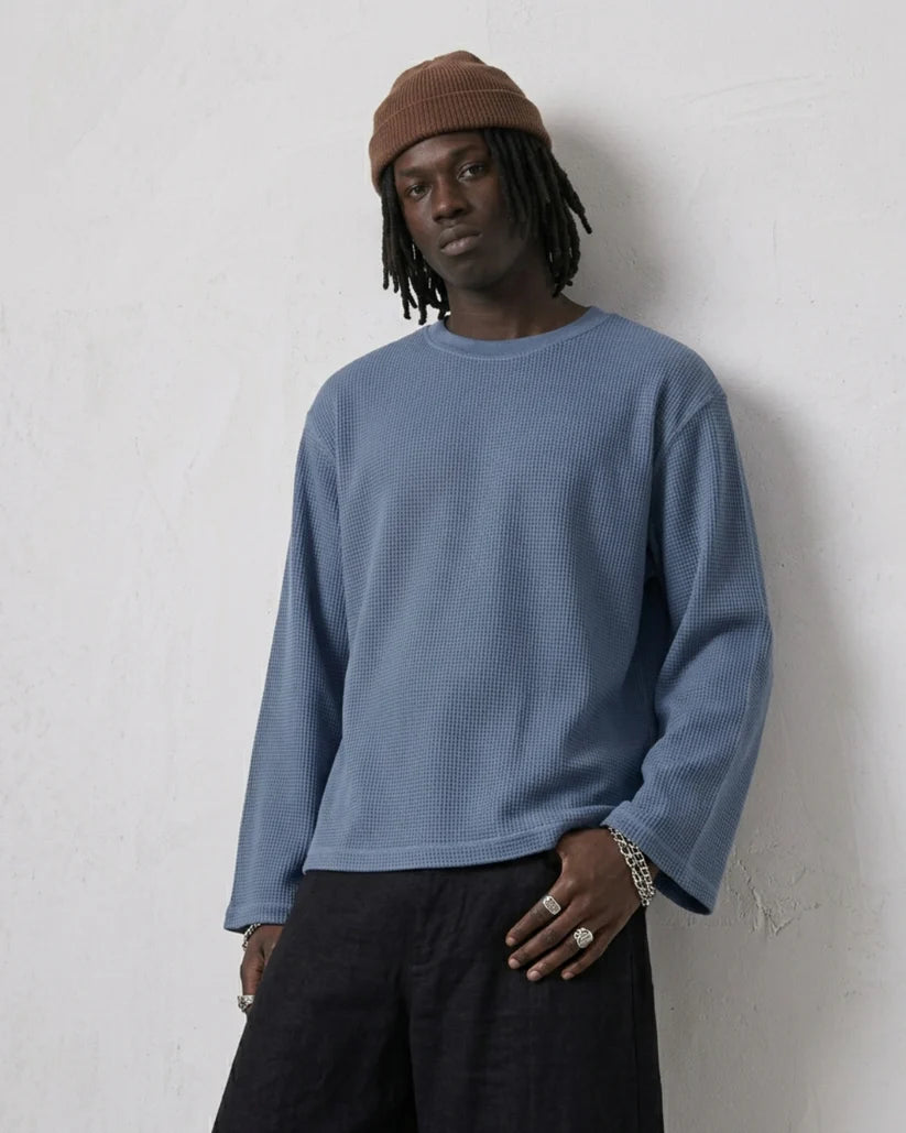 Ice Blue Waffle T-Shirt