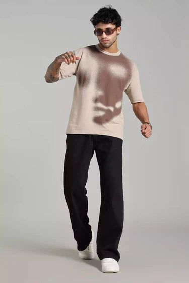 BEIGE ABSTRACT FACE