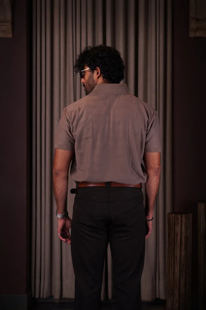 Mocha Textured Polo