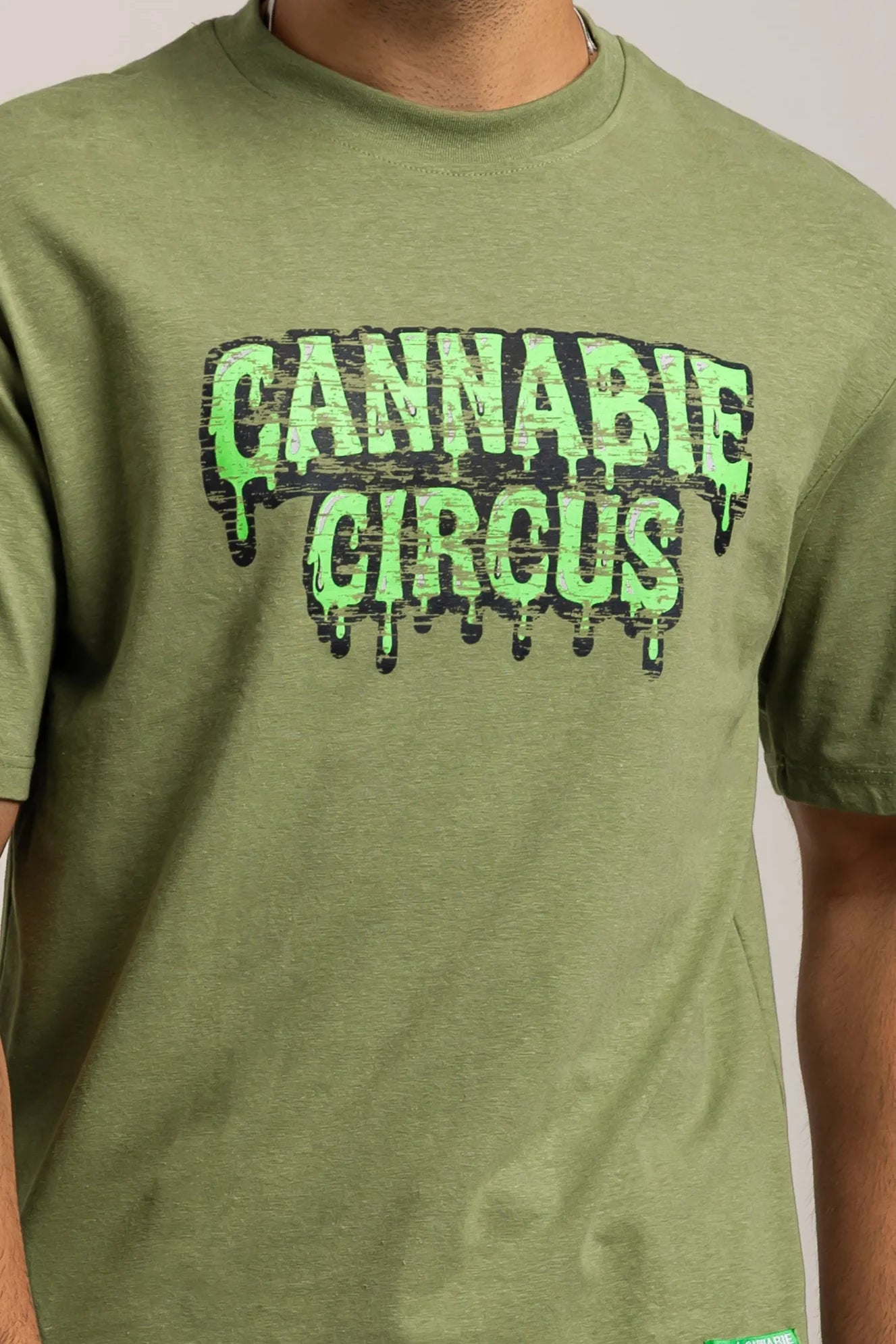 Cannabie Circus Hemp Green Tee