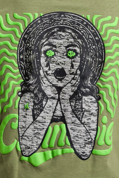 Cannabie Circus Hemp Green Tee