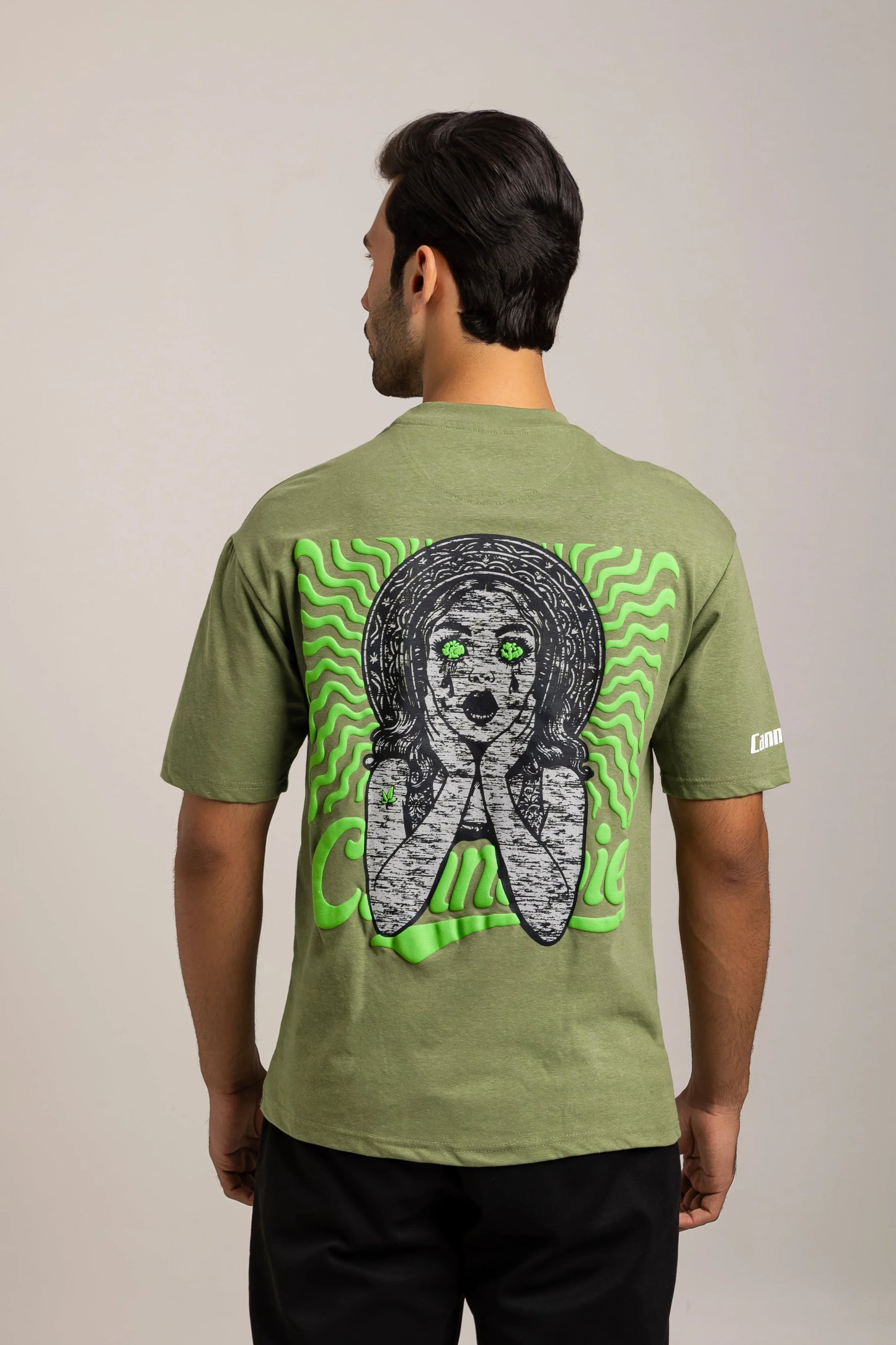 Cannabie Circus Hemp Green Tee