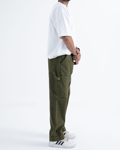 Urban Hike Carpenter Relaxed Jeans: Dark Green