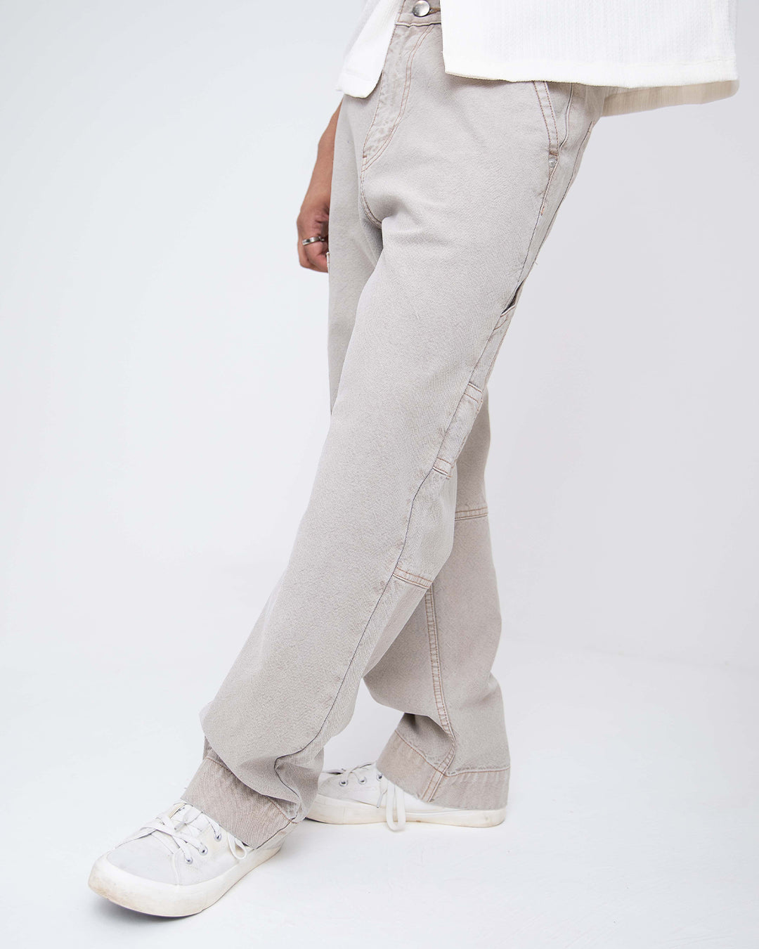 Urban Hike Carpenter Relaxed Jeans: Dusty Grey