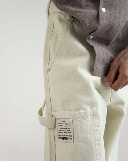 Urban Hike Carpenter Relaxed Jeans: Mint Yellow