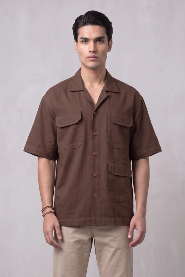 Brown Utility Shirt