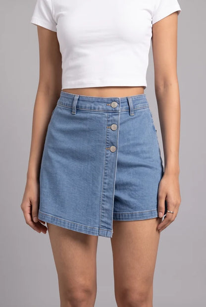 Blue Denim Skort