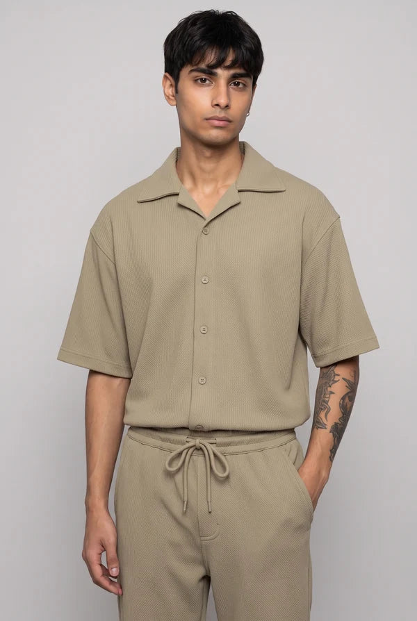 Beige Co-ord Shirt